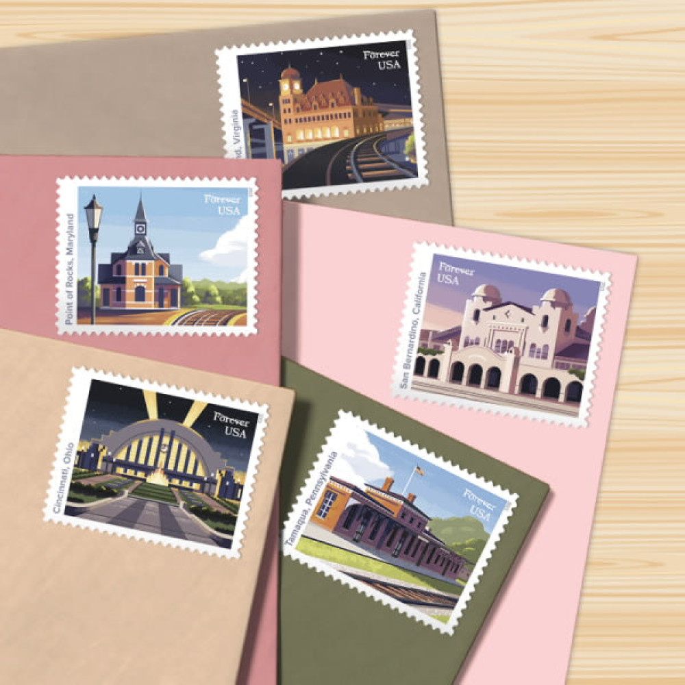 (2023) US Railroad Stations Stamps